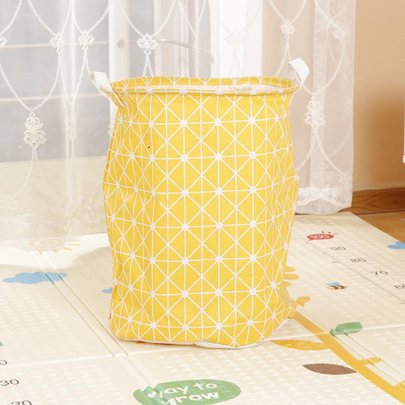 Large Capacity Fabric Laundry Basket Folding Waterproof Clothes Storage Basket Home Children Toy Sundries Storage Bag Organizer