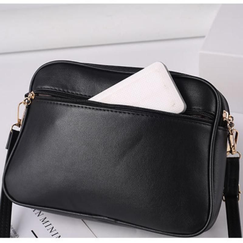 Новая модная сумка-кошелек 2025 года на одно плечо для женщин, маленькая квадратная сумка через плечо из искусственной кожи, универсальные сумки-мессенджеры