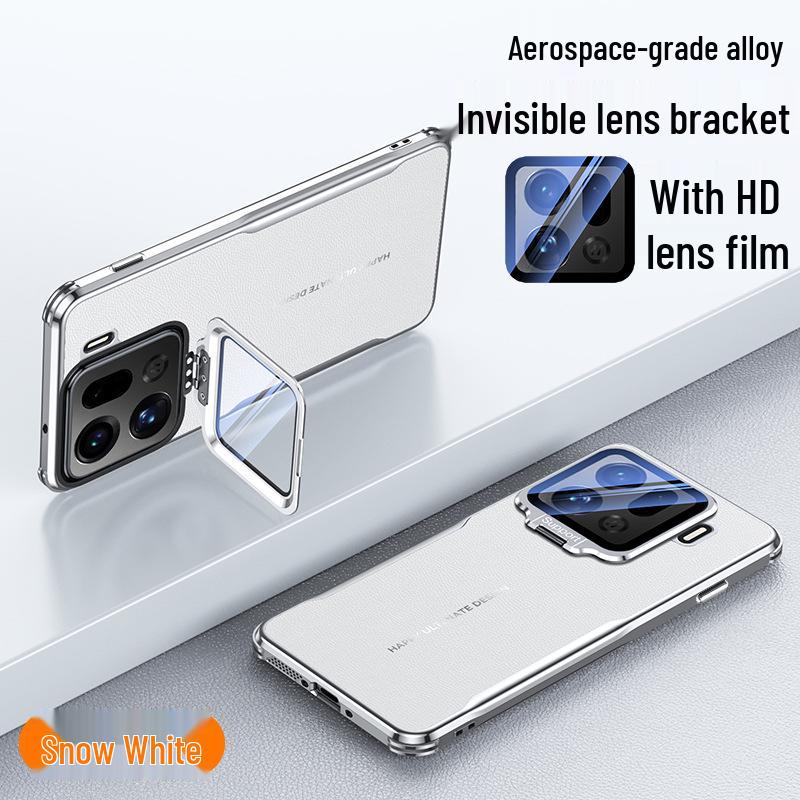 Трансграничный Чехол-бампер с кожаной подставкой для линз Airbag для Oppo Find X9 Pro: Высококачественная защитная крышка для мужчин и женщин