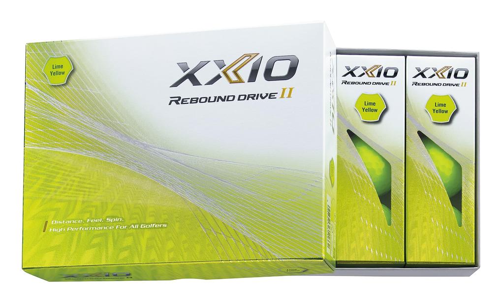 Dunlop Golf Ball XXIO REBOUND DRIVE2 2023 Model 1 Dozen Lime Yellow (12 Pieces)