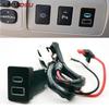 12В/24В Автомобильная двойная розетка-зарядное устройство QC3.0 USB Type-C PD Адаптер питания для зарядки телефона Для Toyota LC120 Prado 16-20 Аксессуары