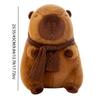 Removable Scarf Scarf Capybara Plush Doll PP Cotton Stuffed Capybara Doll  Birthday Gifts