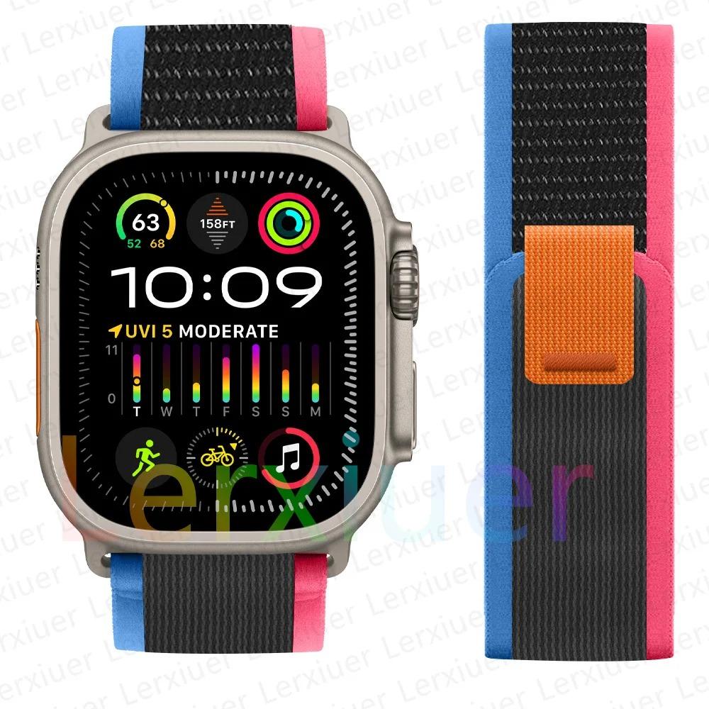 Ремешки для Apple Watch ultra2 ремешок 49мм 46мм 42мм 44мм 40мм 45мм 41мм Trail loop браслет correa iwatch series se 3 7 8 9 10 11