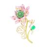 Elegant Lotus Brooch For Women Fashion Jewelry Gift Handcrafted Enamel Pin For Casual Or Formal Occasions
