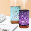 100ml Essential Oil Diffuser Aroma Diffuser Timing Function Hollow Ultrasonic Air Humidifier Smart Home Appliance with LED Light