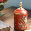 1pc Ceramic Storage Jar, Porcelain Storage Jar, Tea Can, Coffee Can, Ceramic Crafts, For Home Restaurant Hotel Office