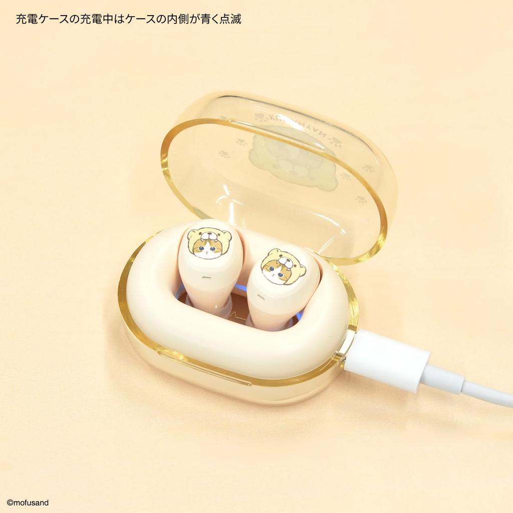 Gourmandies Mofusand Kumanyan MOFU-58B True Wireless Stereo Earphones