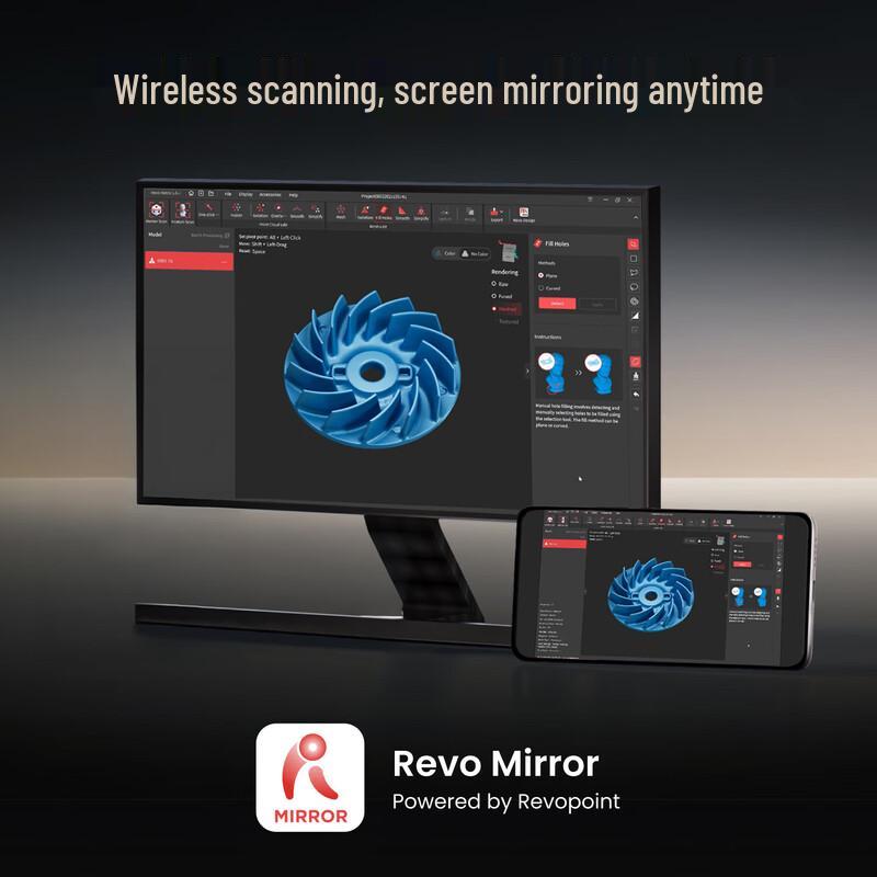 REVOPOINT MetroY Ultra Промышленный 3D-лазерный сканер CN-вилка (адаптер в комплекте)