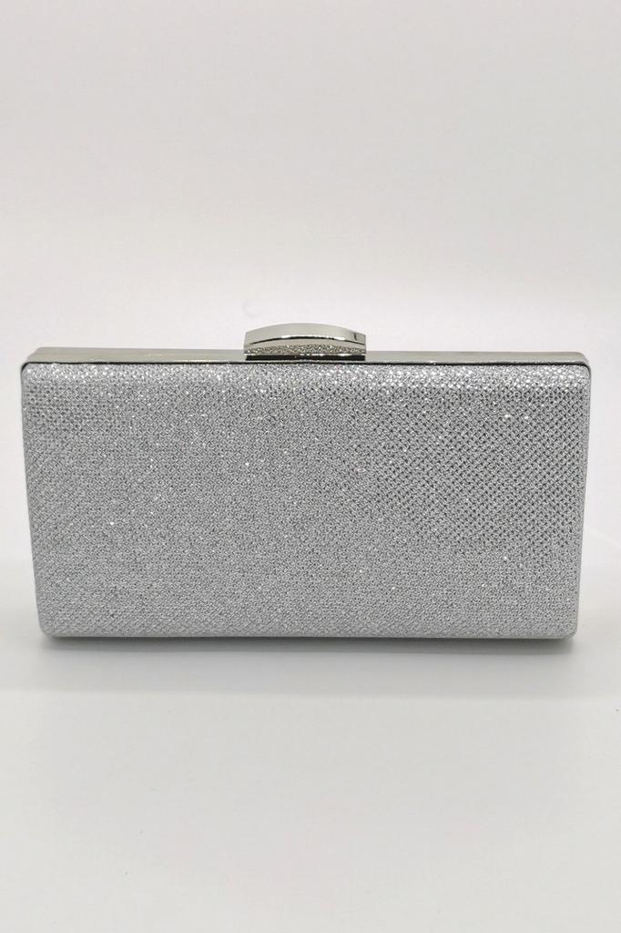 Women's Stylish and Useful Evening Dress Bag Powder Fabric Faux Leather Evening Dress Bag