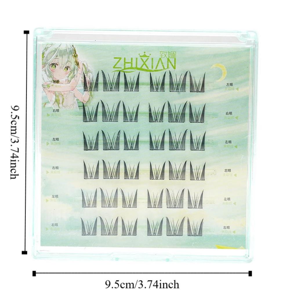 Lashes Extension Glue Free Cluster Eyelashes Fluffy Segmented Eyelashes Bundles  Grafting Lashes