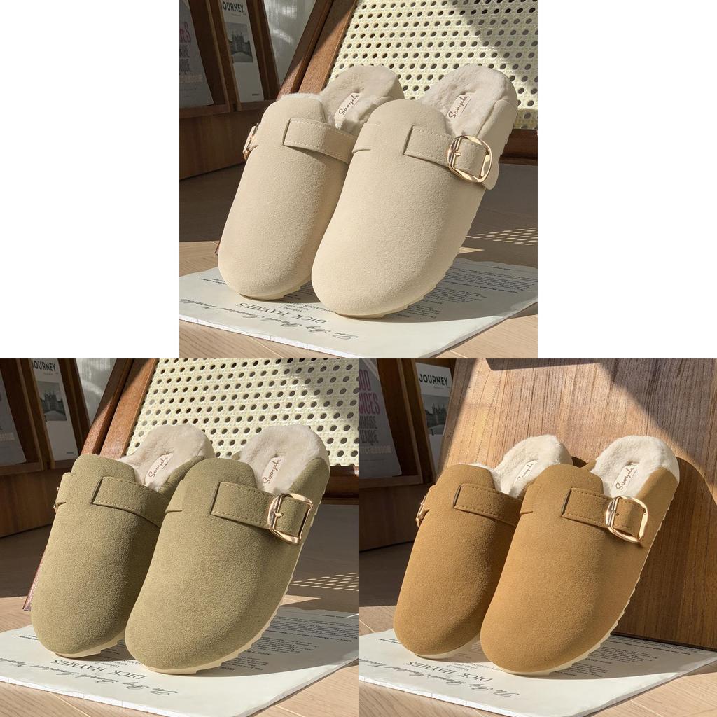Womens Plush Slippers With Non Slip Tpr Sole For Cozy Home Indoor Comfort