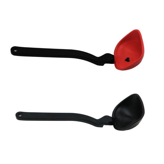 Silicone Cooking Spoon, Heat Resistant Folding Flat Spoon, Space Saving Cooking Spoon, Heat Resistant Kitchen Utensil for Baking
