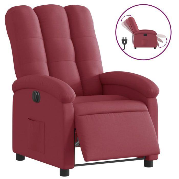 VidaXL Fauteuil Inclinable Électrique, Chaise de Relaxation avec Dossier et Repose-pied Réglables, Siège de Salon, Moderne, 3204071