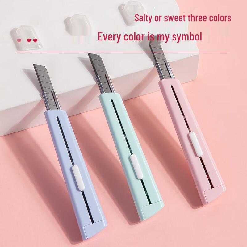 Deli Macaron Color Auto-Lock Utility Knife