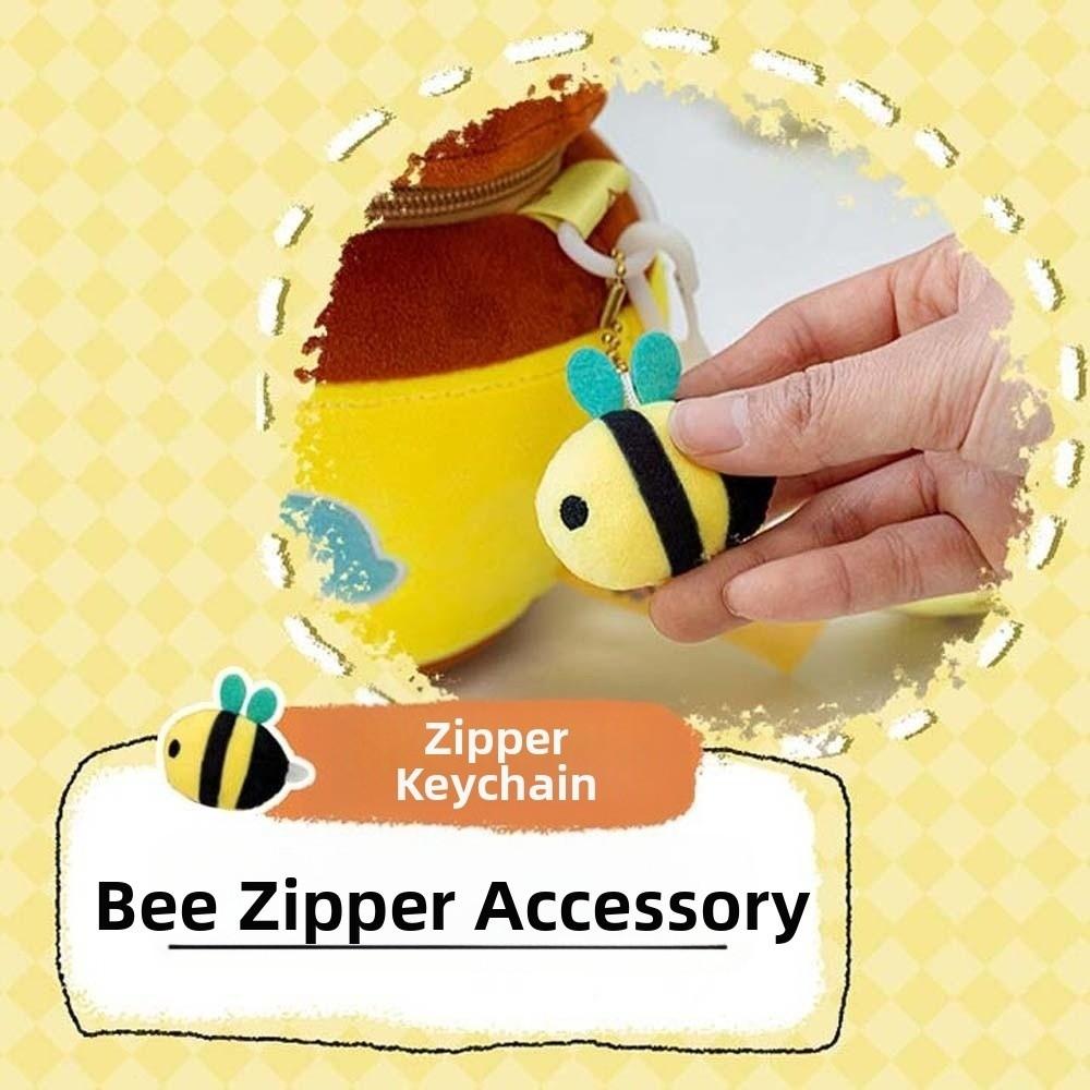 Thickened Cute Honey Jar Crossbody Bag Soft Honey Pot Shoulder Pouch Adorable Adjustable Straps Yellow Cartoon Bag Daily