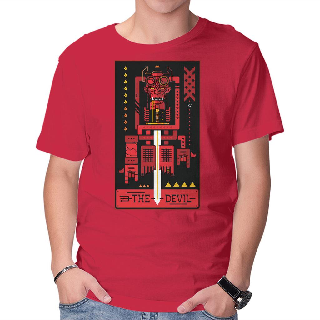 Unisex Crew Neck T-Shirt Mistah Devil Graphic Short Sleeve Casual Tee