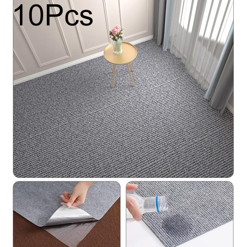 10 шт. Квадратные коврики 30×30 см Самоклеящиеся коврики Минималистичная ковровая плитка Сделай сам Устойчивые к царапинам для домашних животных Домашний декор