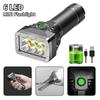 Mini Torch 6 LEDs High Brightness Outdoor Flashlight Lighting Camping Emergency USB Rechargeable Torch