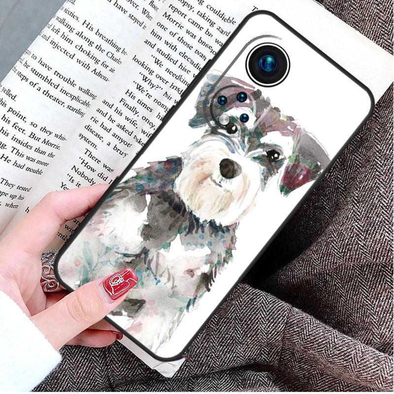 Schnauzer Puppy Dog Art Case For Honor Magic 8 7 6 Pro Honor X9d X9c X9b X9a X8b X8c Win 50 70 90 200 400 Lite Cover