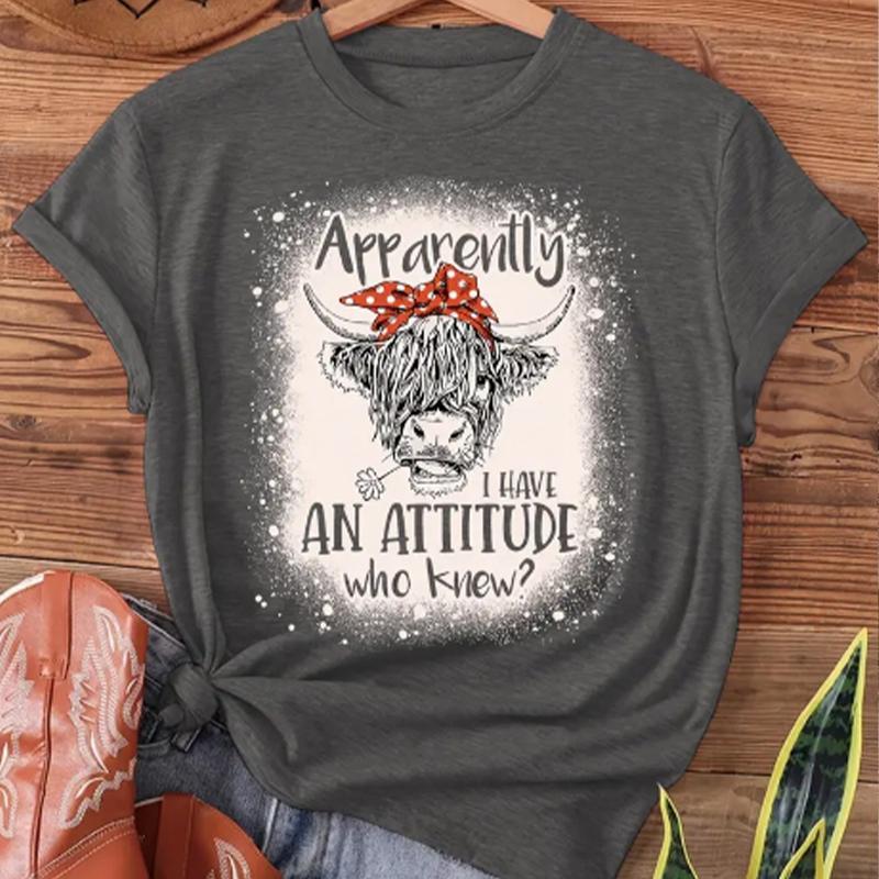 Модная женская футболка с принтом «Як Буква Тигр», забавная повседневная футболка с круглым вырезом и короткими рукавами, летняя женская футболка