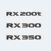 usjp2 3D ABS Gloss Black Car Rear Trunk Badge Sticker For Lexus RX Series RX200t RX270 RX300 RX350 RX450h RX450hL HYBRID Emblem