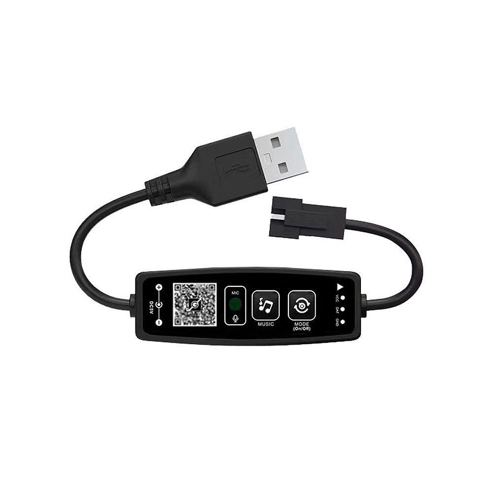 Беспроводной Bluetooth LED контроллер с 28 кнопками, синхронизацией с музыкой и диммированием полного цвета