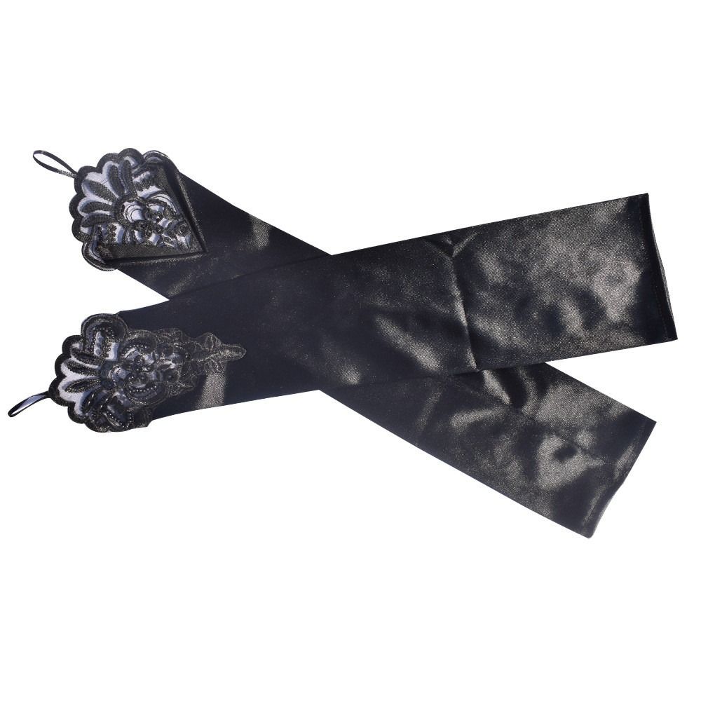 Women's Mittens Elbow Gloves Long Opera Gloves Stretchy Elbow Bride Mittens Fingerless Gloves