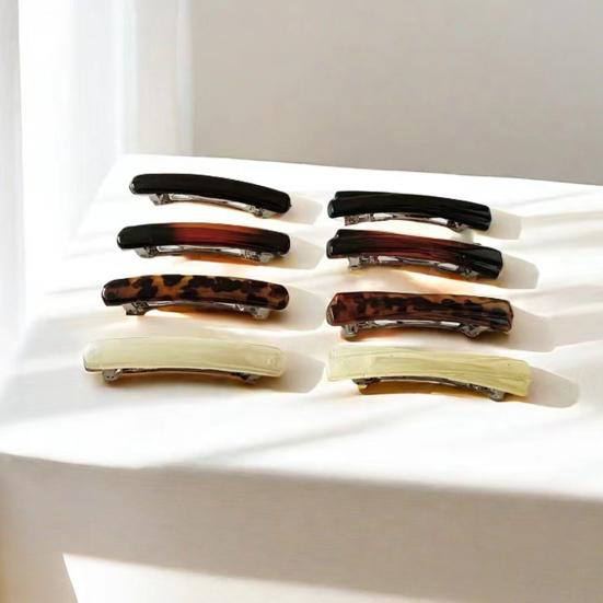 4 шт. Заколки для волос во французском стиле, дизайн «черепаховый панцирь», женские заколки для волос с металлическими пружинами, легкие аксессуары для волос