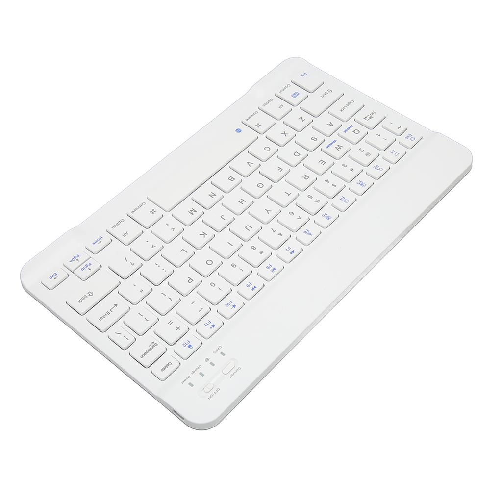 10 Inch Wireless Keyboard Silent Design Multimedia Function Keys Portable Bluetooth Keyboard for
