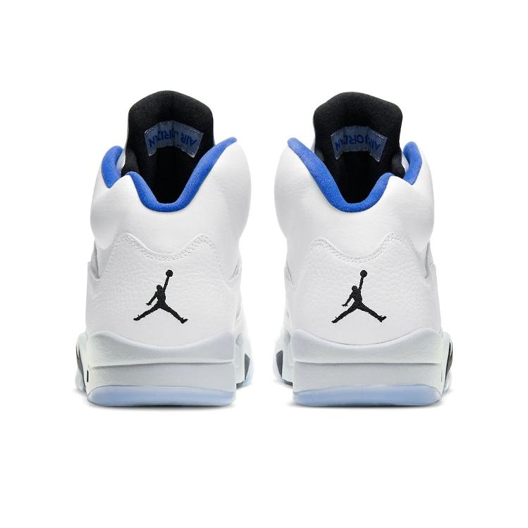 Мужские кроссовки Air Jordan 5 Retro Stealth 2.0 Белый Черный Hyper-Royal DD0587-140