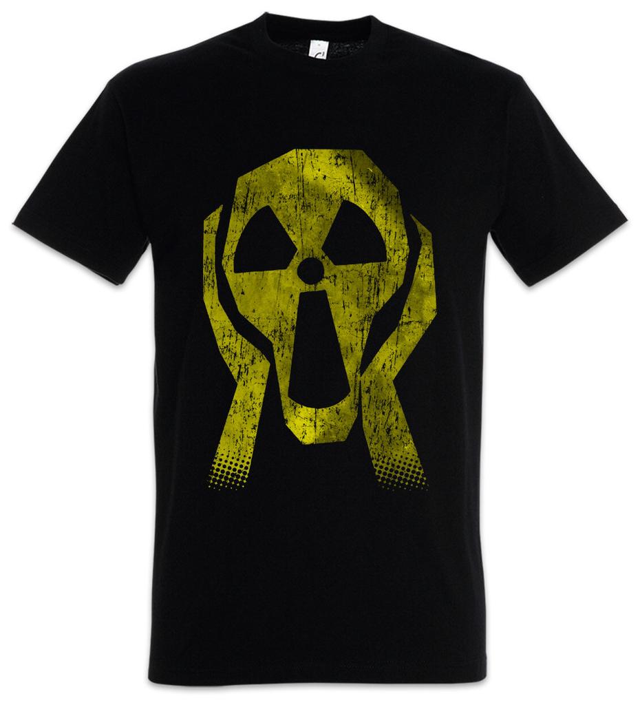 Radioactive Face T-Shirt Mens Womens Tees Top Radiation Caution Danger Nuclear Power Screm Station