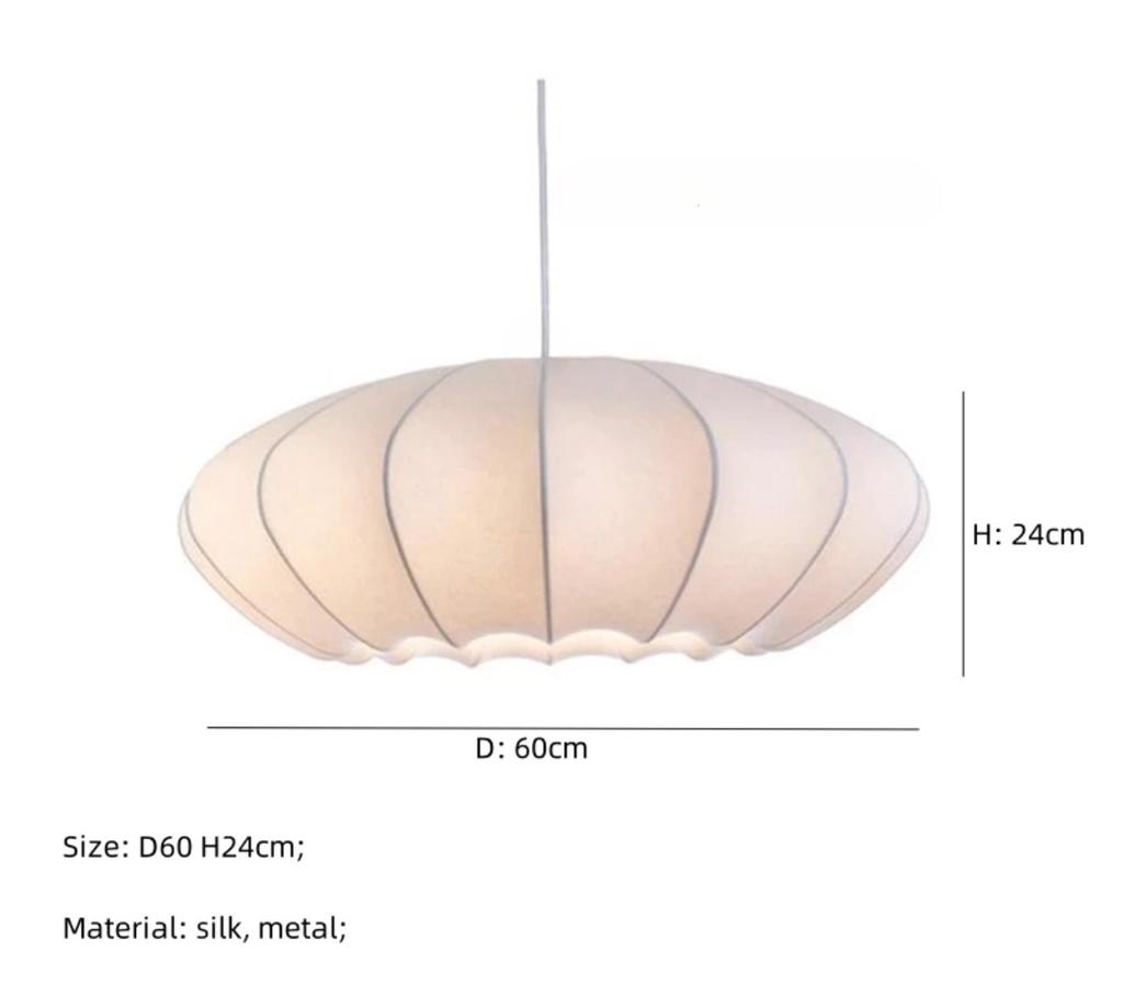 Denmark Designer Silk Pendant Lamp Living Room Hotel Hall Restaurant Hanglamp Home Decoration LED Lighting Factory Direct Sales