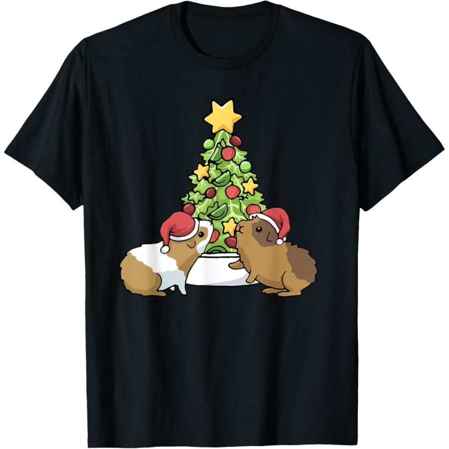 Guinea Pig Christmas Guinea Pigs Before Christmas Tree T-Shirt