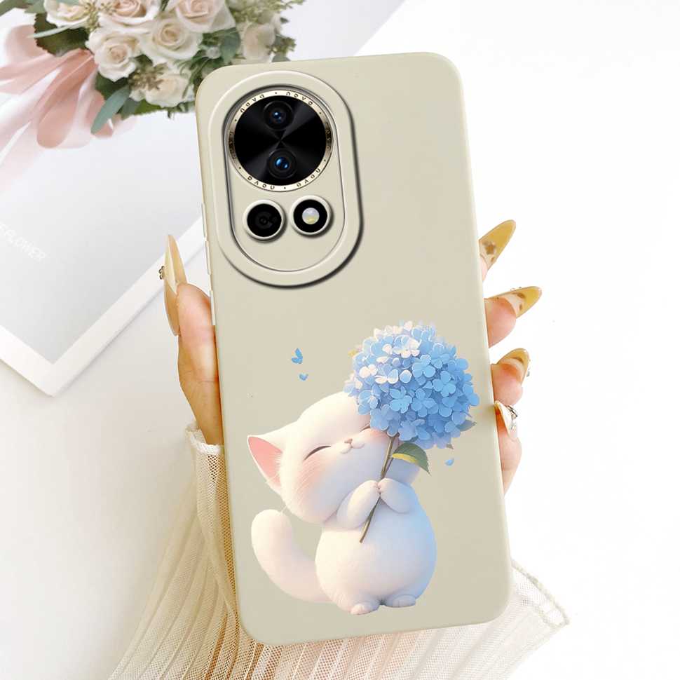 New For Huawei nova 12 5G BLK-AL00 Case Luxury Flower Butterfly Silicone Back Cover For Huawei Nova12 5G Phone Cases Bumper