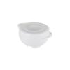 Richell Easy Cooking Bowl, Tarenu Large, White, 2300ml, Dishwasher and Microwave Safe, Heat Resistant, Stylish and Cute, Kitchen Item 016993