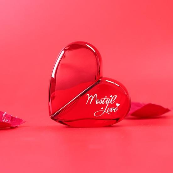 1 бутылка, 50 мл, женские духи Love, стойкий аромат, модные духи в форме сердца для фестивалей, Дня святого Валентина