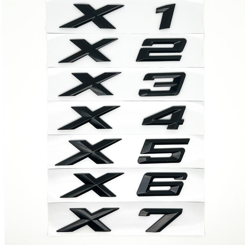 3D SDrive 30d 50d 35d 18d 20d 23d 25d 40d 45d Logo Letter Car Rear Trunk Badge Emblem Decal Sticker For BMW X1 X2 X3 X4 X5 X6 X7