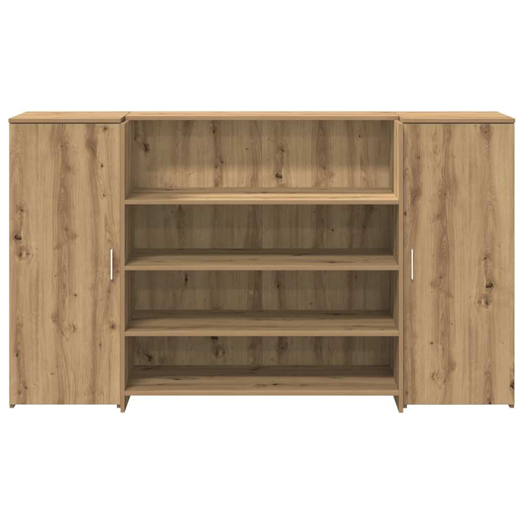 Reception Desk Artisan Oak 180 x 50 x 103.5 cm Particleboard