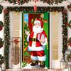 Christmas Door Banner Decoration Santa Claus Door Cover Merry Christmas New Year