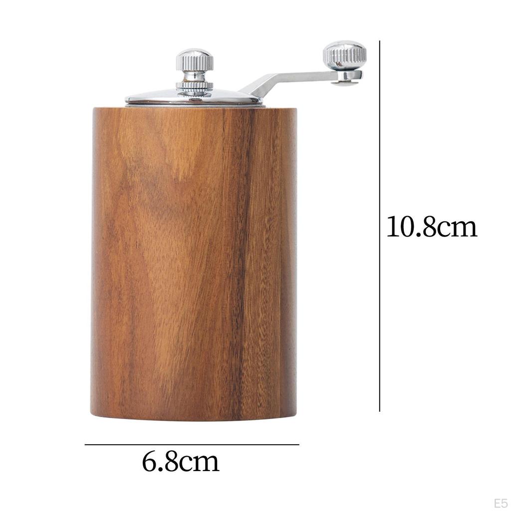 Регулируемая ручная кофемолка для дома и путешествий — деревянная мельница высшего качества