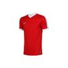 Color Block V-Neck Breathable Quick-Dry Soccer Short Sleeve T-Shirt Men Tops Red 725892-657