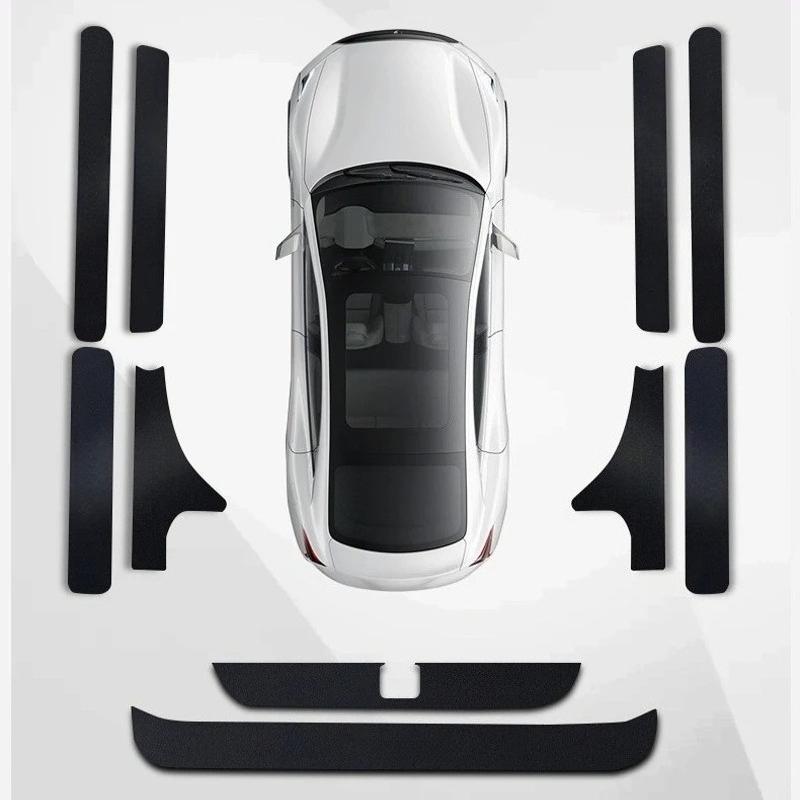 For Faw Hongqi H5 HS5 E-QM5 Car Threshold Strip Protective Stickers Door Trunk Anti Scratch Waterproof Protective Decor Film