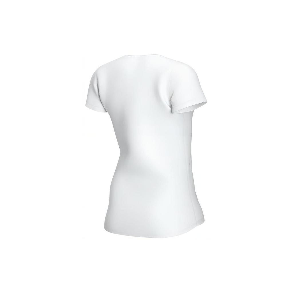 Nike Logo Print Short Sleeve T-Shirt Women Tops White CU7599-100