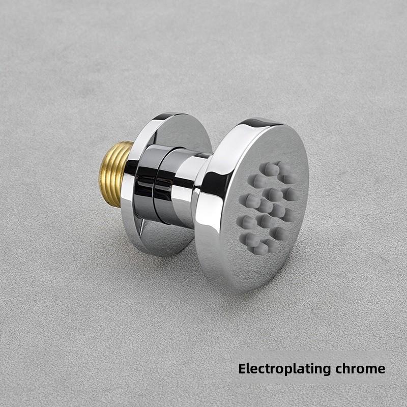 Хромированный Черный Латунный Корпус Боковые Души Квадратный Душ Спа Массажные Боковые Форсунки Золотая Скрытая Душевая Лейка Смеситель Аксессуар