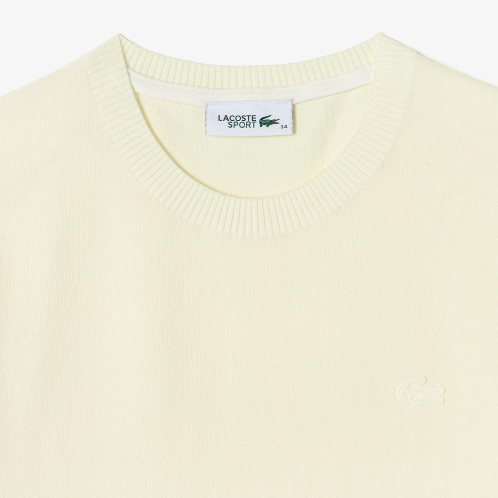 Lacoste Женский базовый свитер с коротким рукавом и круглым вырезом AF335E-56GS7G