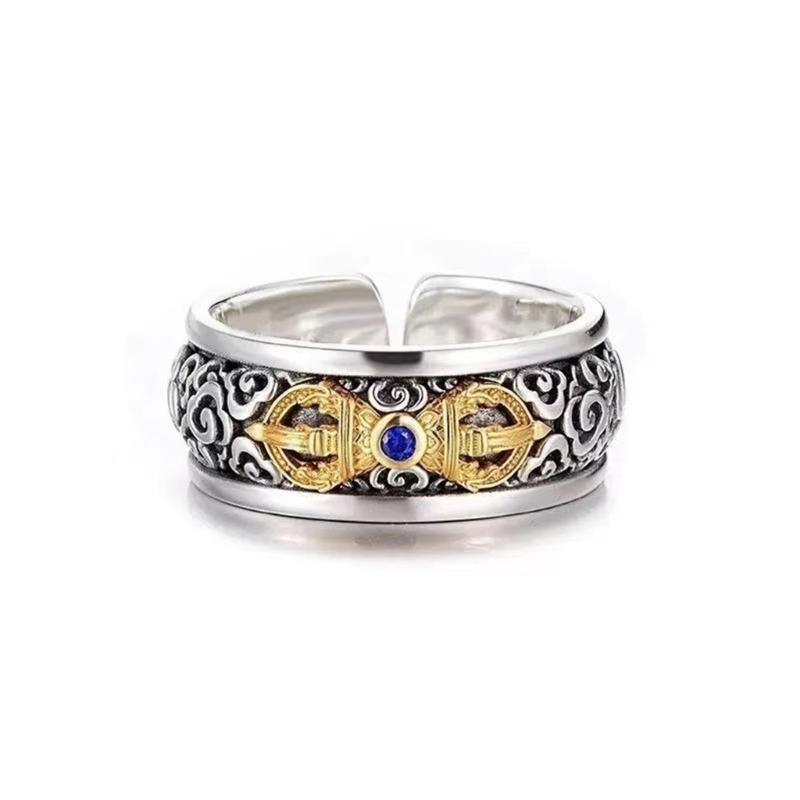Adjustable Exquisite Handmade Copper Vajra Ring Finger Accessories For Cultural Event Unique Accessory