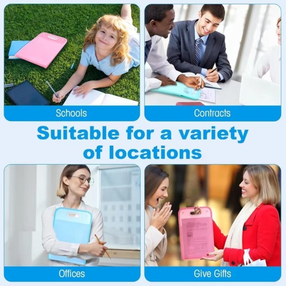 Partitioned Structure A4 File Folder Accordion File Organizer New Document Bag Office Use
