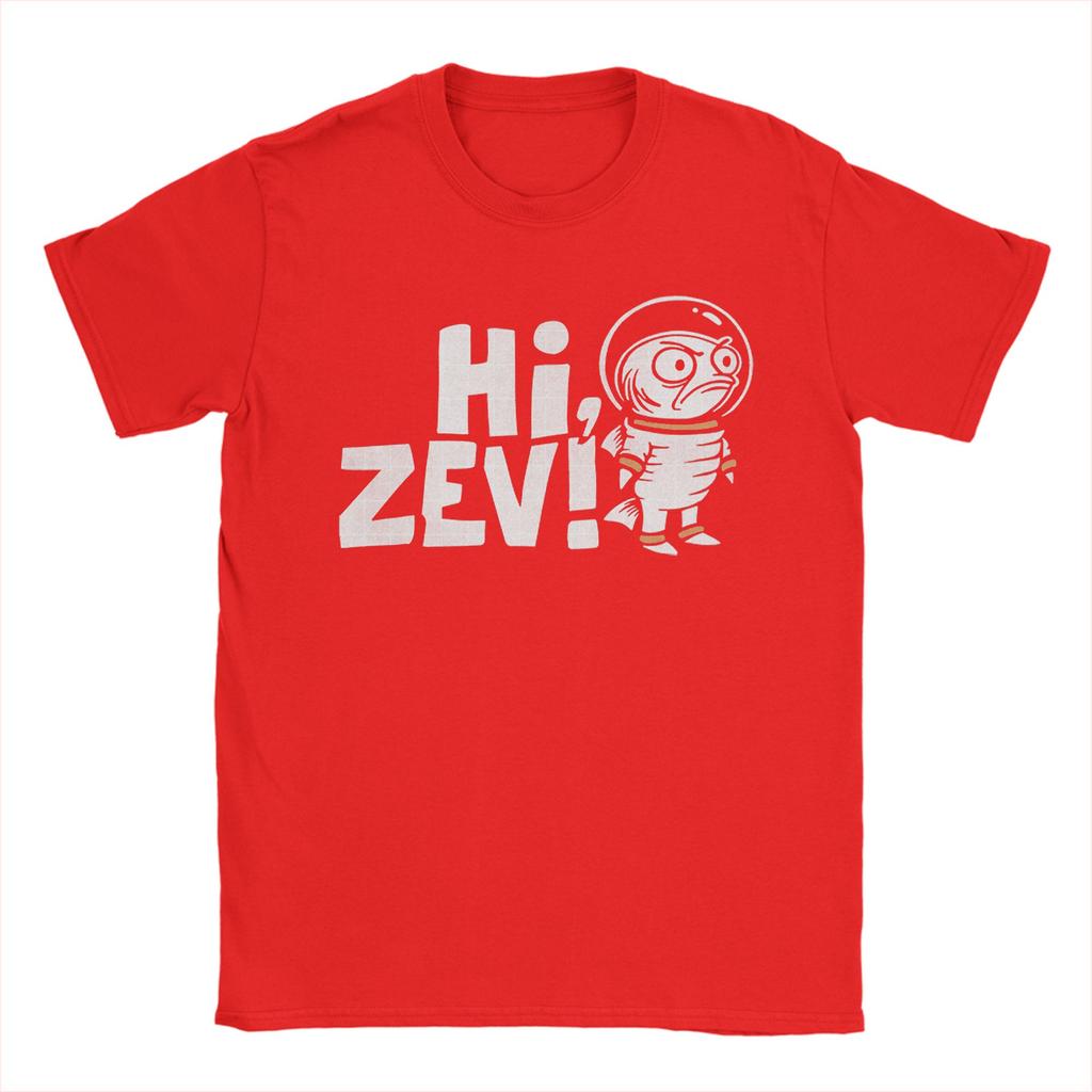 Новинка Dungeon Crawler Carl Hi Zev Футболка Мужская с Круглым Вырезом Чистый Хлопок Футболка С Коротким Рукавом Идея для Подарка Одежда