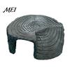 Natural Aquarium Ornament Turtle Basking Platform, Artificial Rock Reptiles Dock, Baby Tortoise Climbing Cave Ramp, Realistic Stone Hideout for Frogs,