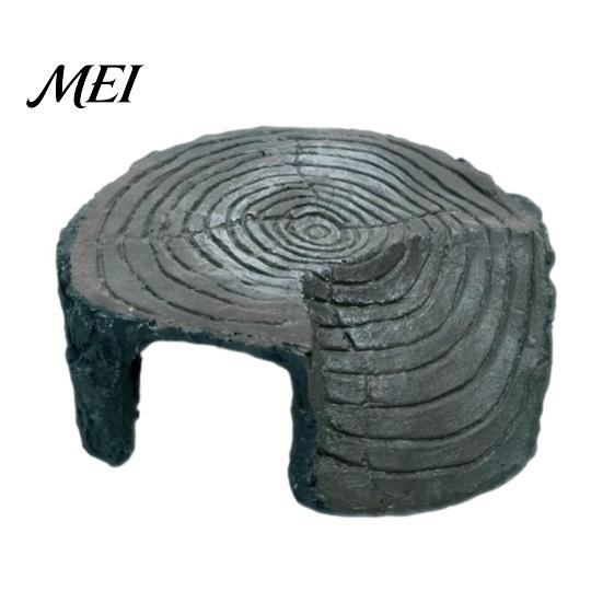 Natural Aquarium Ornament Turtle Basking Platform, Artificial Rock Reptiles Dock, Baby Tortoise Climbing Cave Ramp, Realistic Stone Hideout for Frogs,
